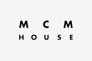 mcm house logo black and white