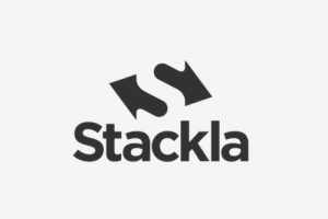 stackla logo black and white